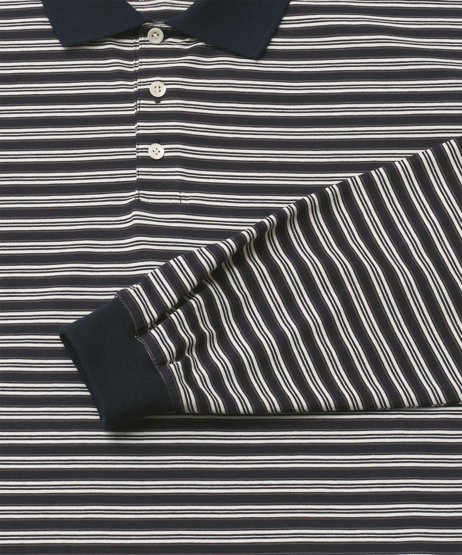 Brief Stripe Rugby TEE(NAVY)