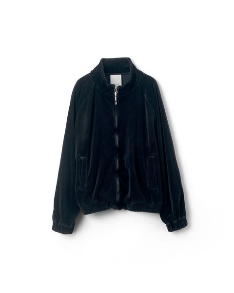 10WASH VELOUR JACKET / ジャケット(ベロア生地) / BLACK
