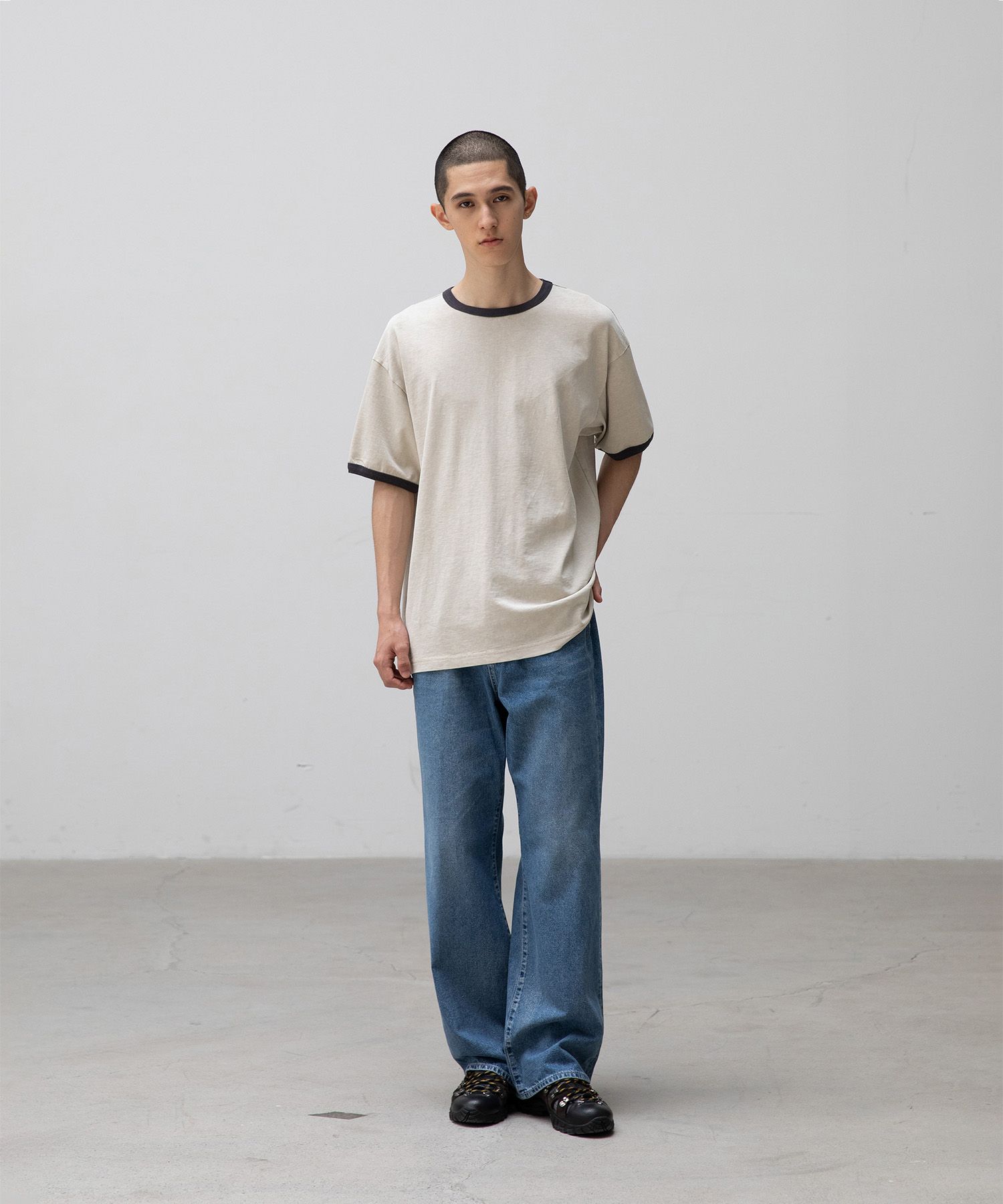 Homeboy Garment Ringer Tee（LIGHT SAND）