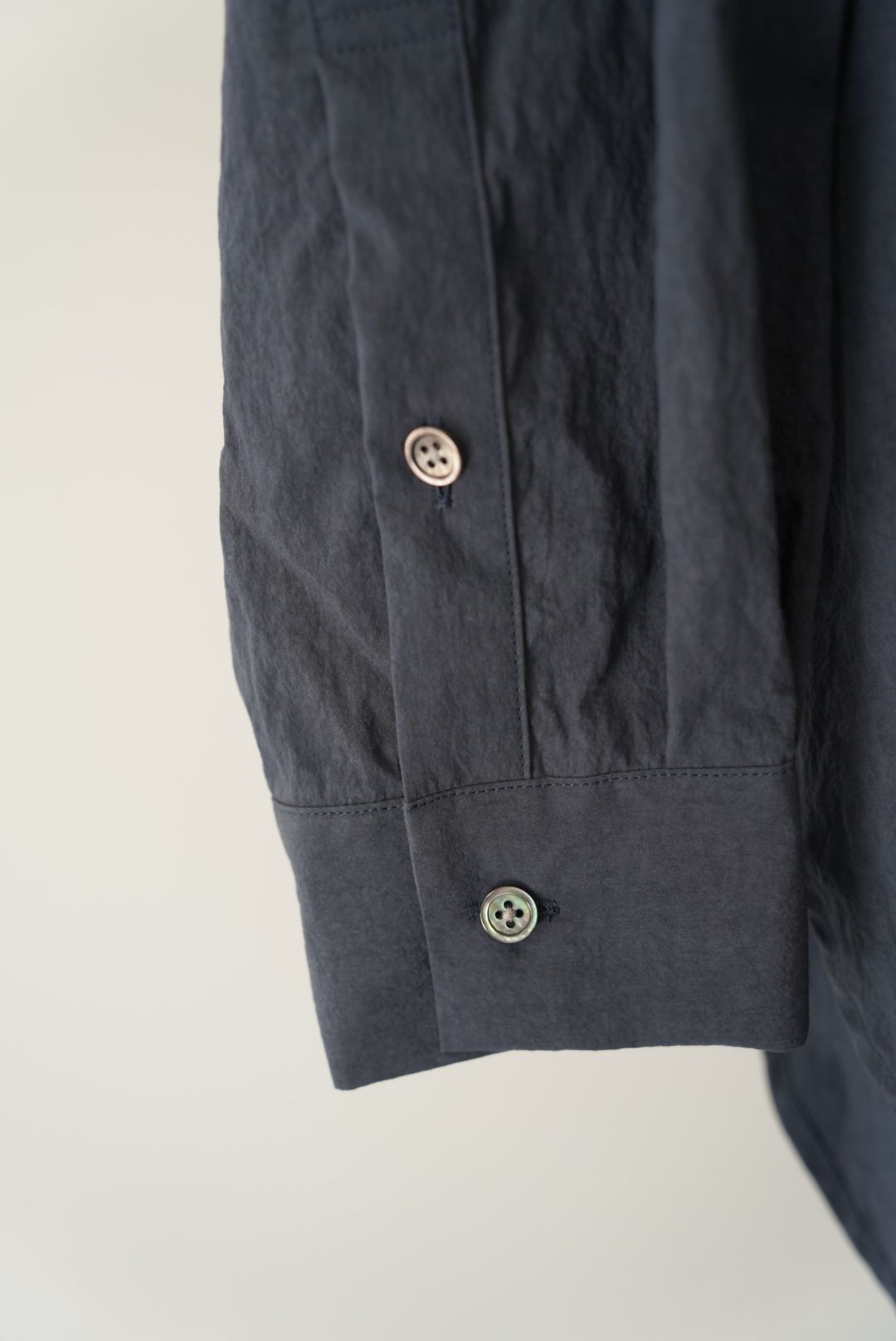COTTON NYLON WIDE SHIRT（DALL NAVY）