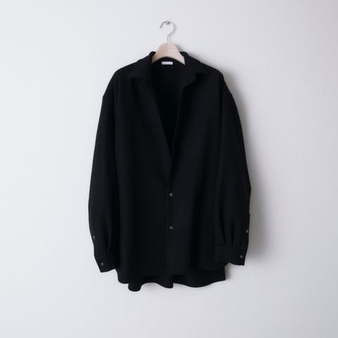 CASHMERE SHIRT JACKET（BLACK）