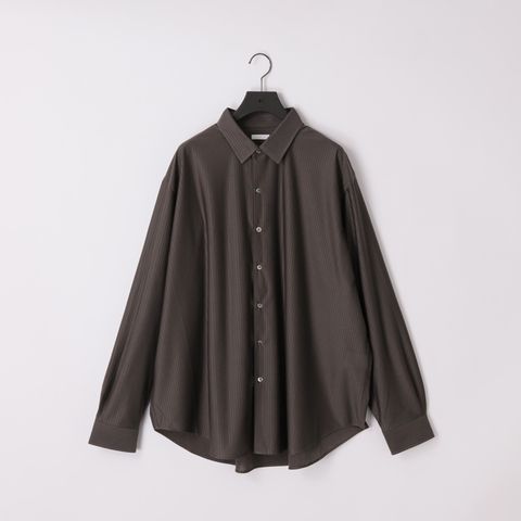 46G Stripe Atmosphere Shirt（CHARCOAL BROWN）