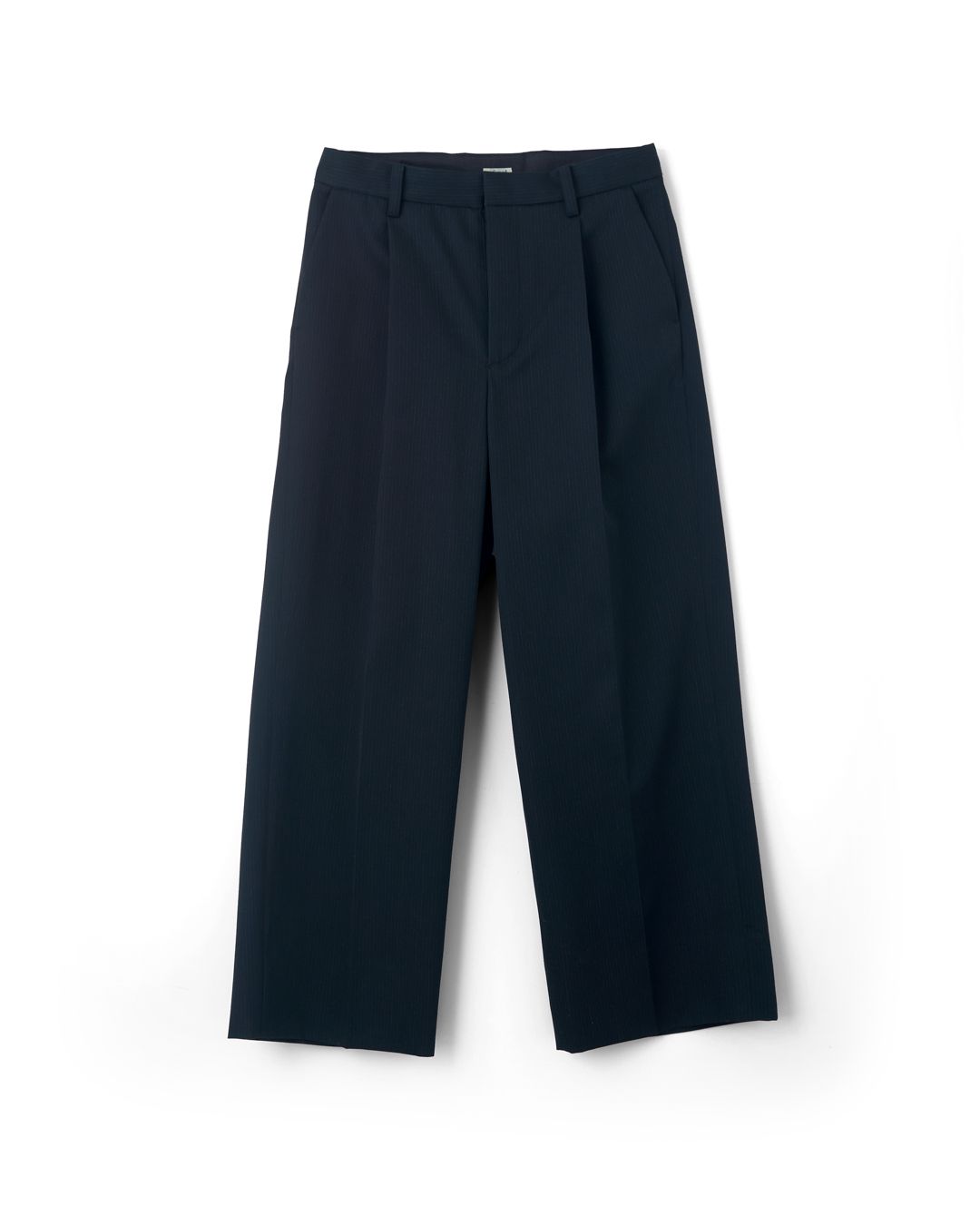 TARP WOOL SLACKS"GABA"（BLACKSTRIPE）