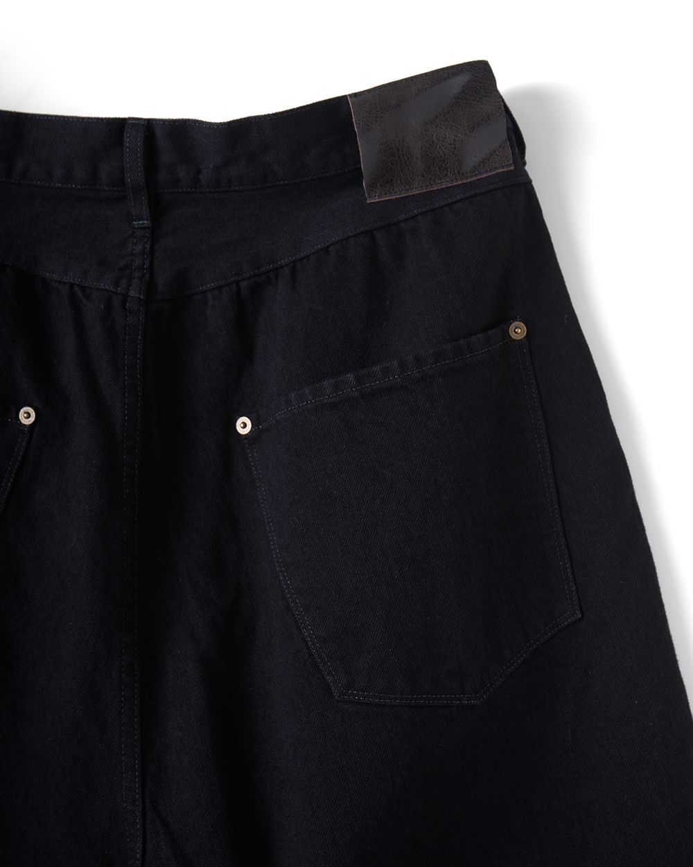FRESH MAN DENIM WIDE PANTS "OW"（BLACK）