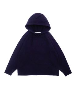 FELTED MERINO WOOL FOODIE KNIT（NAVY）