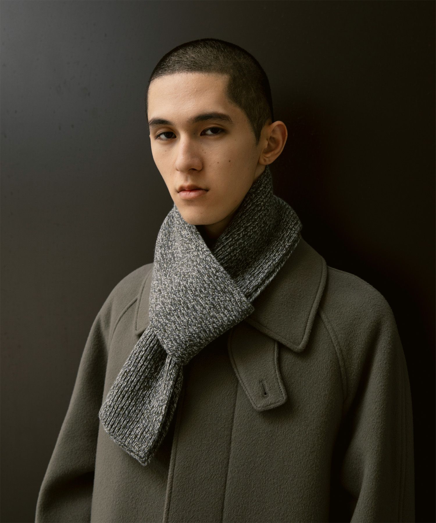 Layer Twill Muffler（Moss Stone）