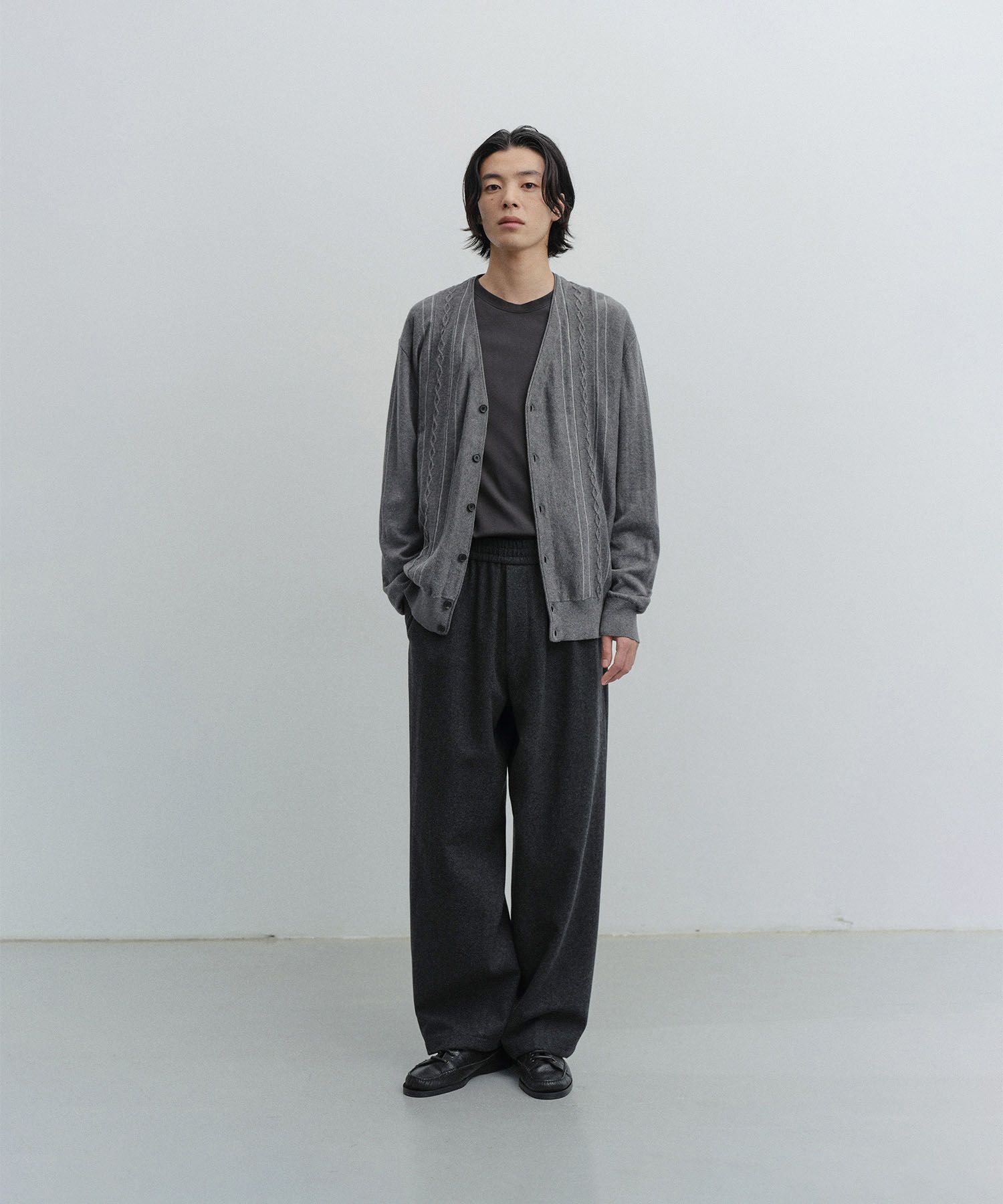 Cashmere Banding Easy Pants（HEATHER CHARCOAL）