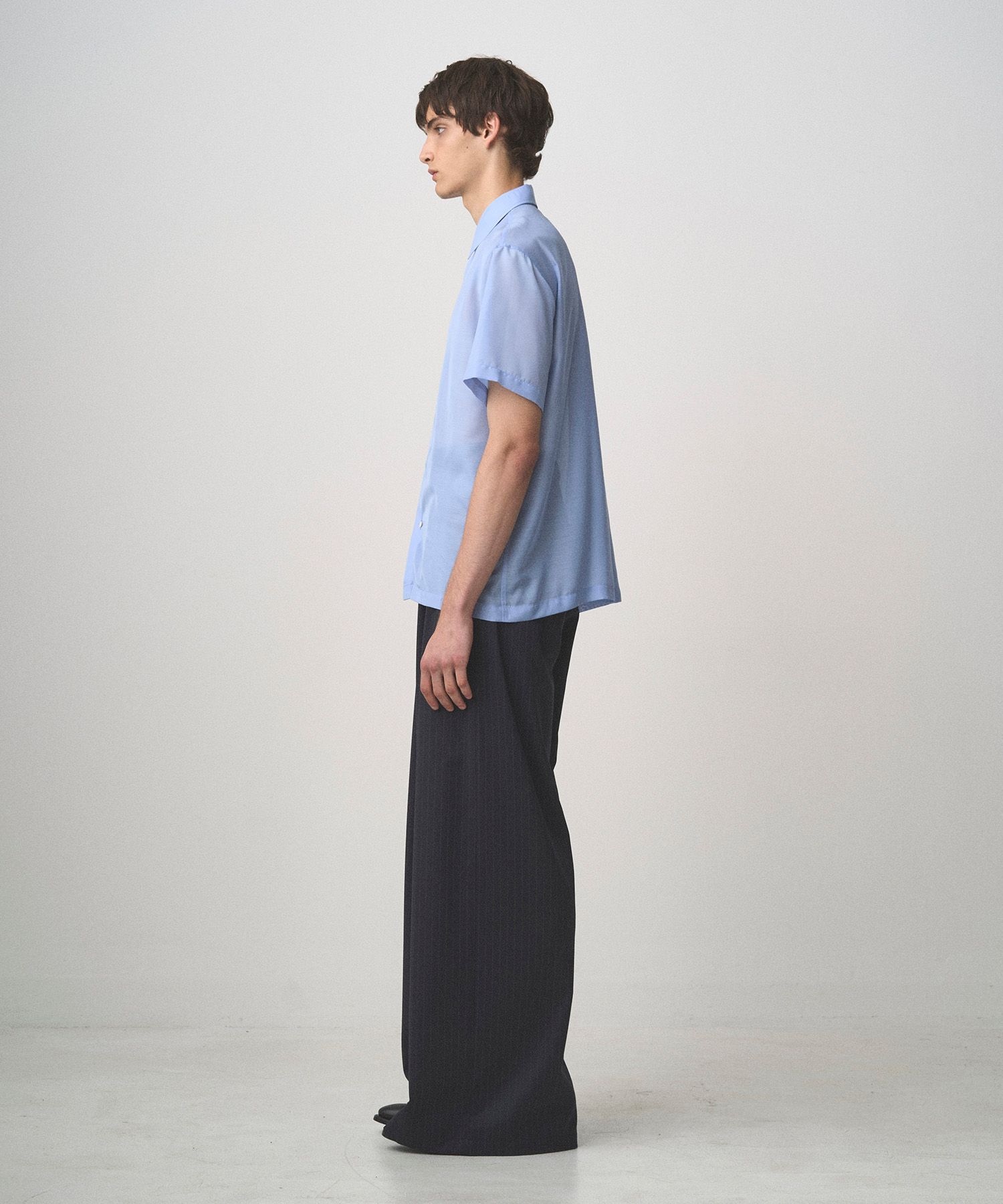 SHEER LIGHT S/S SHIRT（SAX）