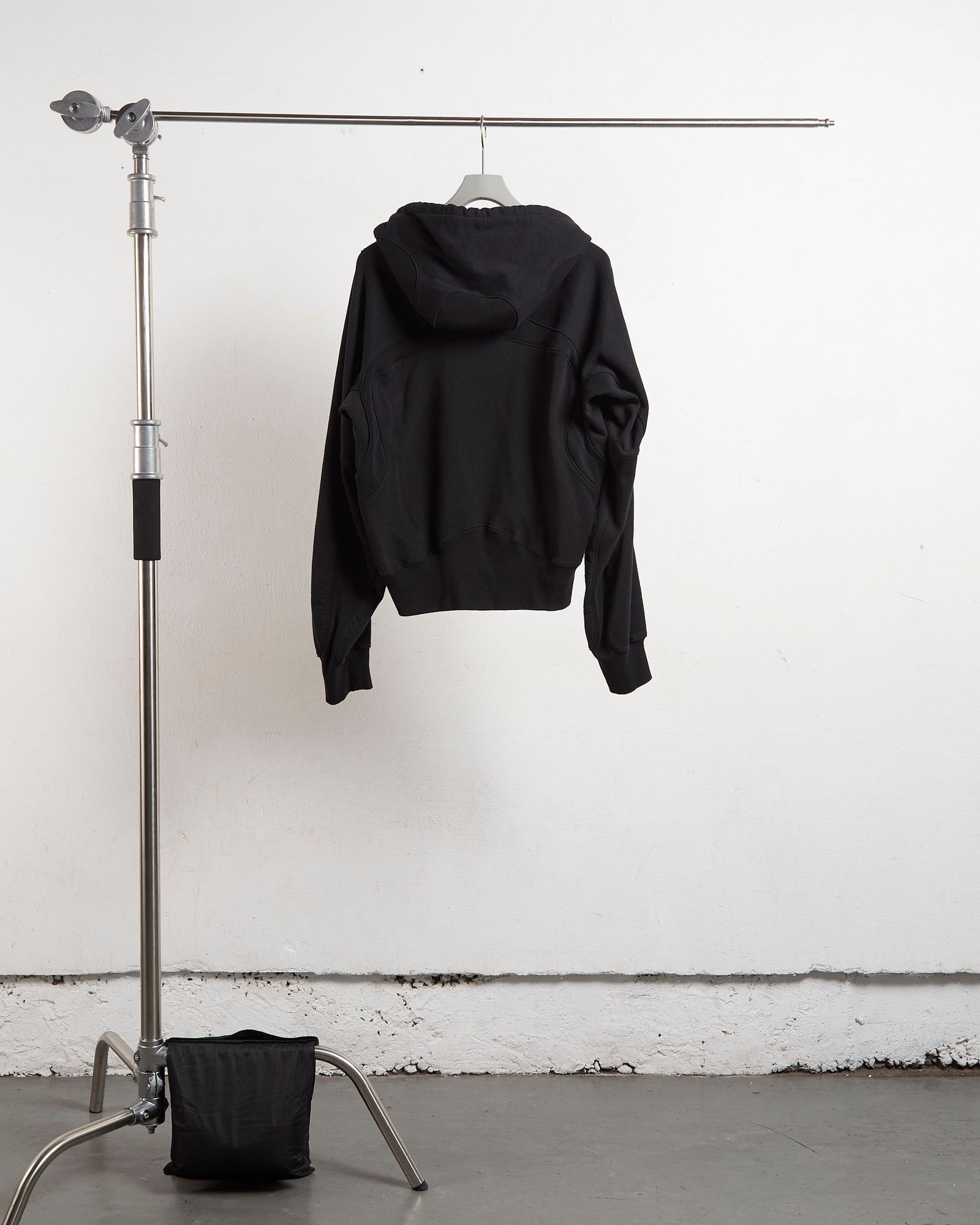 PANELLED ZIP UP HOODIE（DARK NAVY）