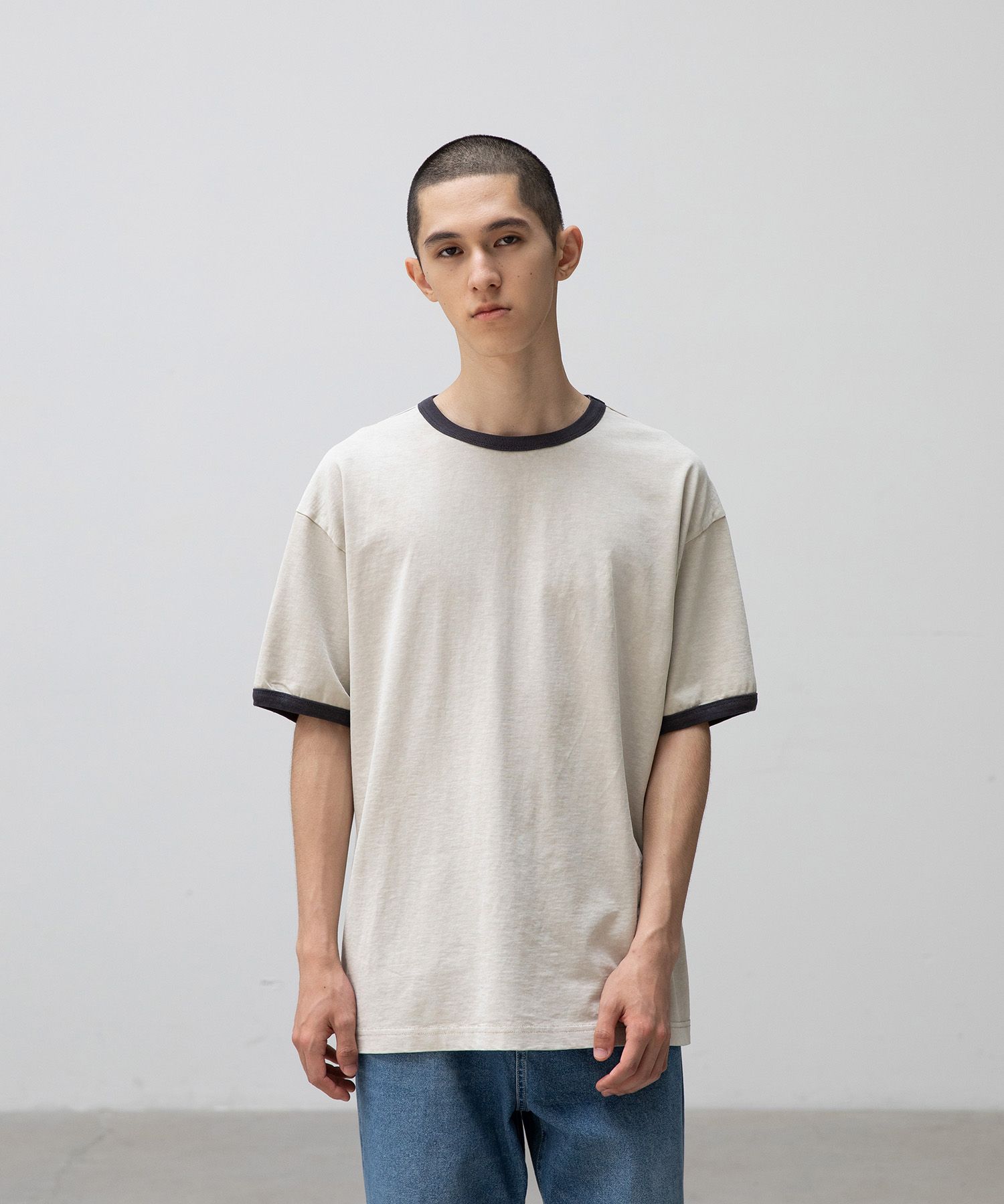 Homeboy Garment Ringer Tee（LIGHT SAND）