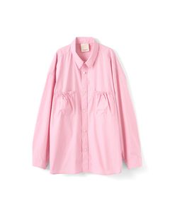 WRIST PATCH WIDE SHIRT "STRIPE"（RED）