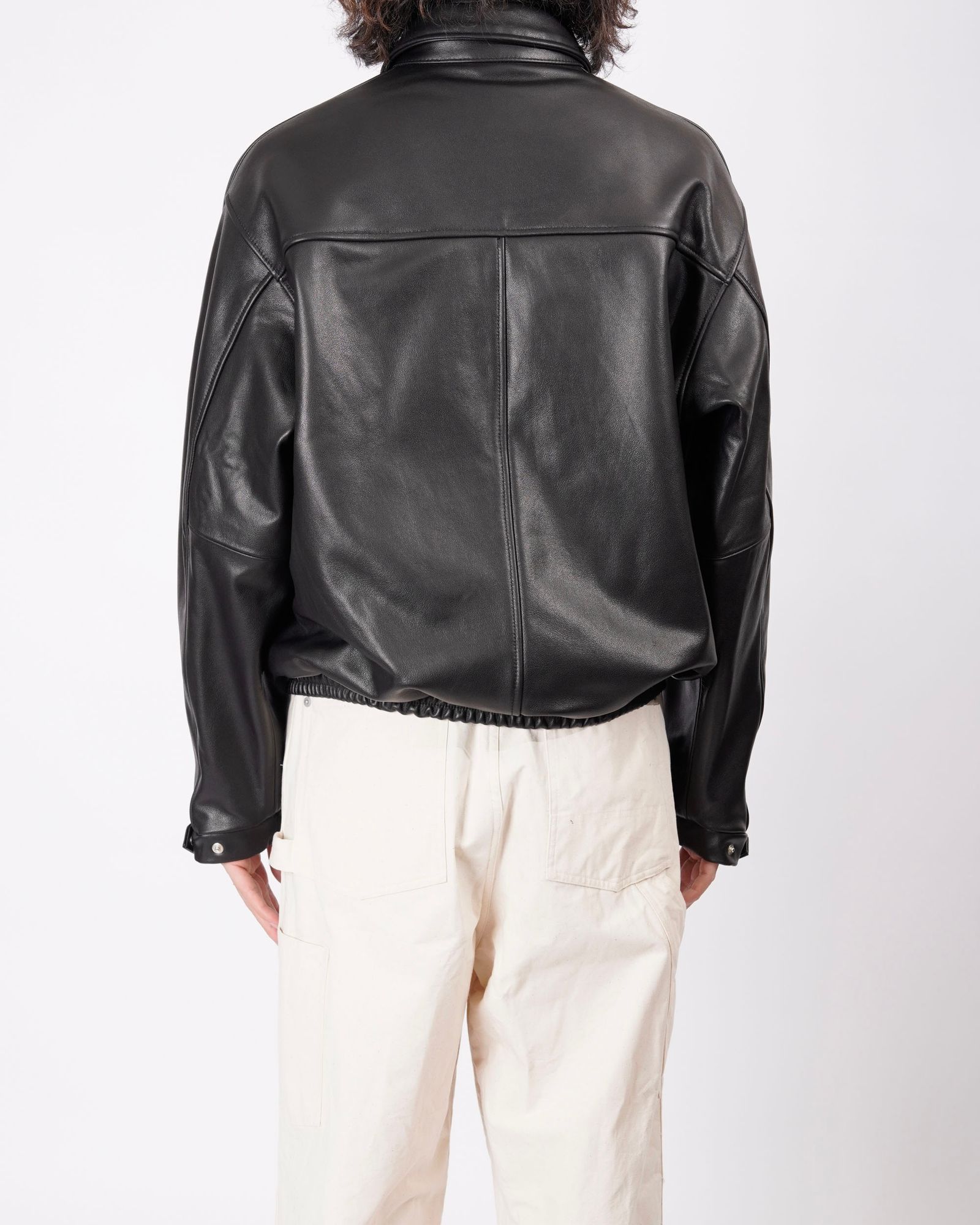 LEATHER BROUSON （BLACK）