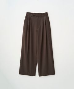 2TUCK WIDE EASY PANTS（BROWN）