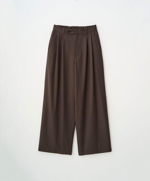 2TUCK WIDE EASY PANTS（BROWN）