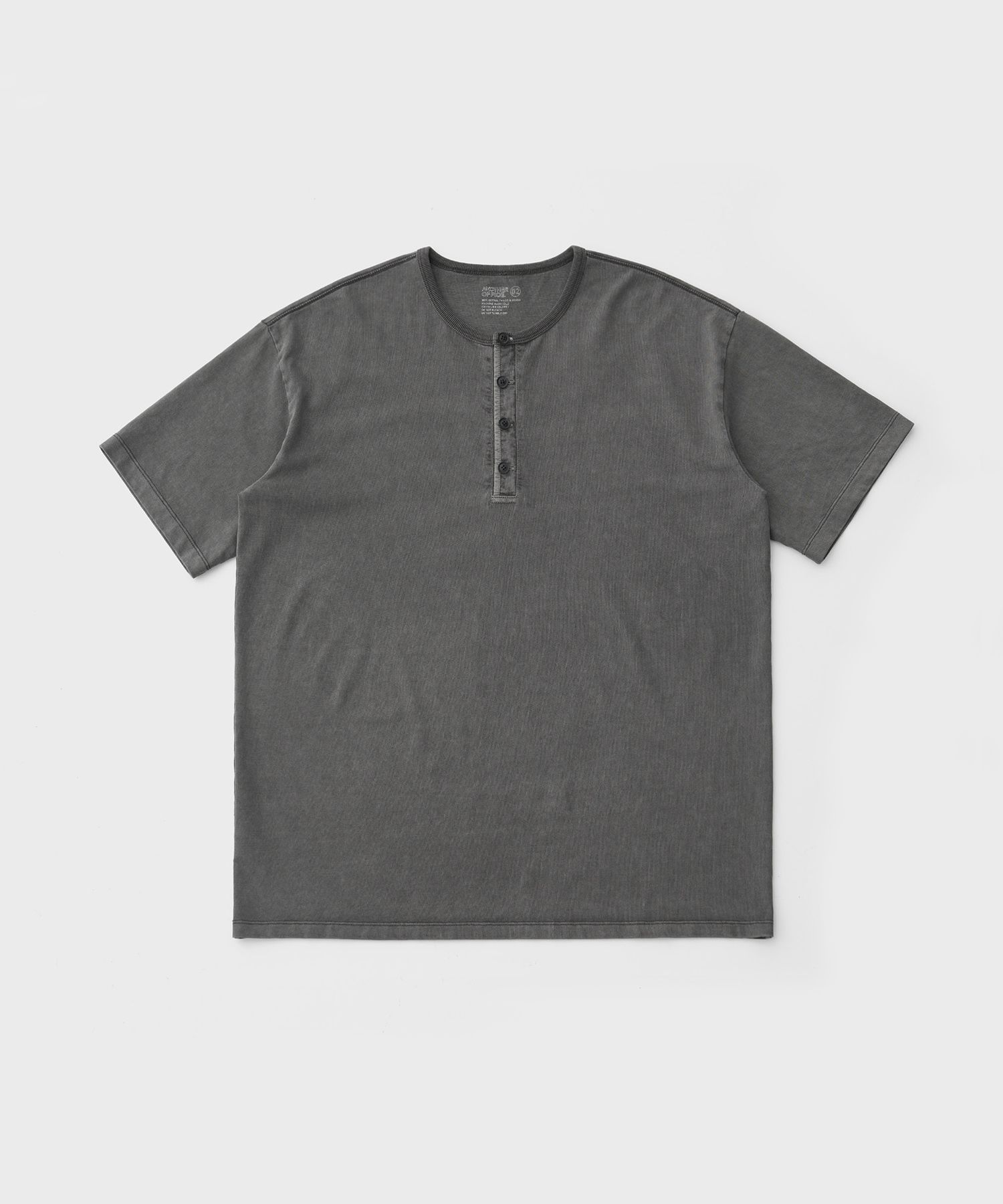 French Henry Neck Garment Tee（DOVE GRAY）