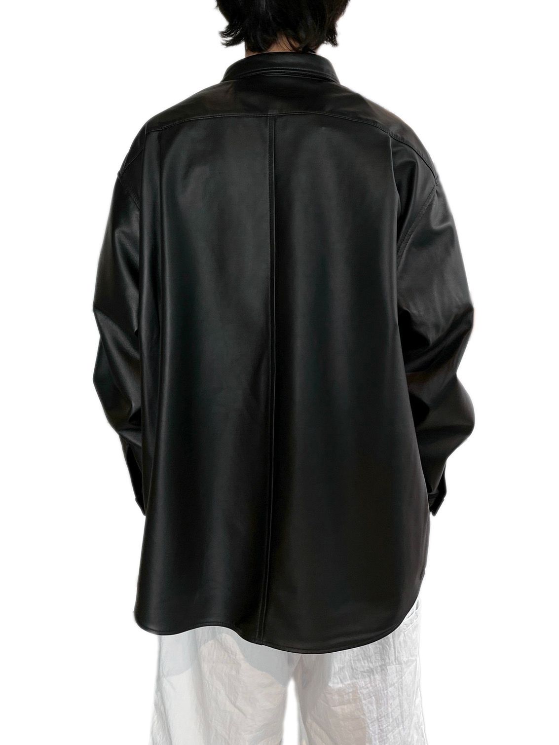 LEATHER SHIRTS JACKET（BLACK）