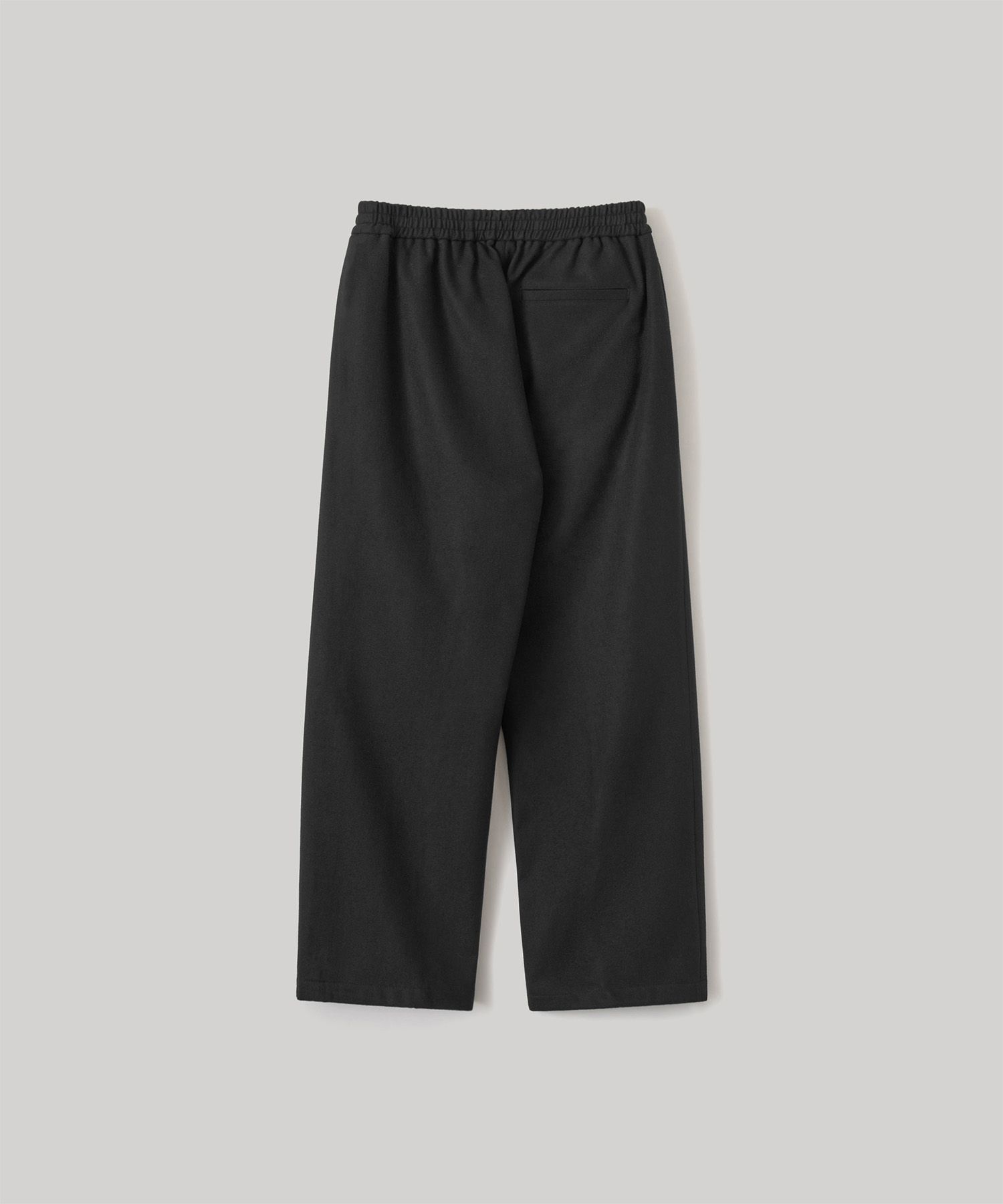 Cashmere Banding Easy Pants（BLACK）