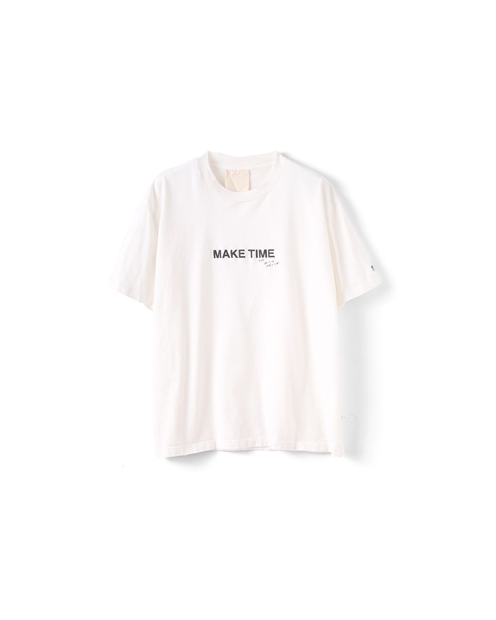 MAKE TIME TEE（WHITE）