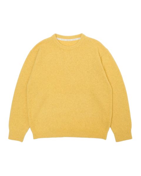 FOX CREW NECK KNIT（YELLOW）