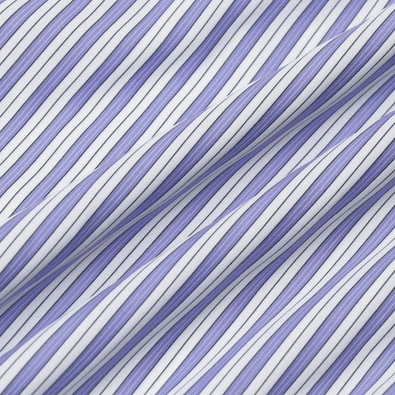 46G Stripe Atmosphere Shirt（SAX BLACK）