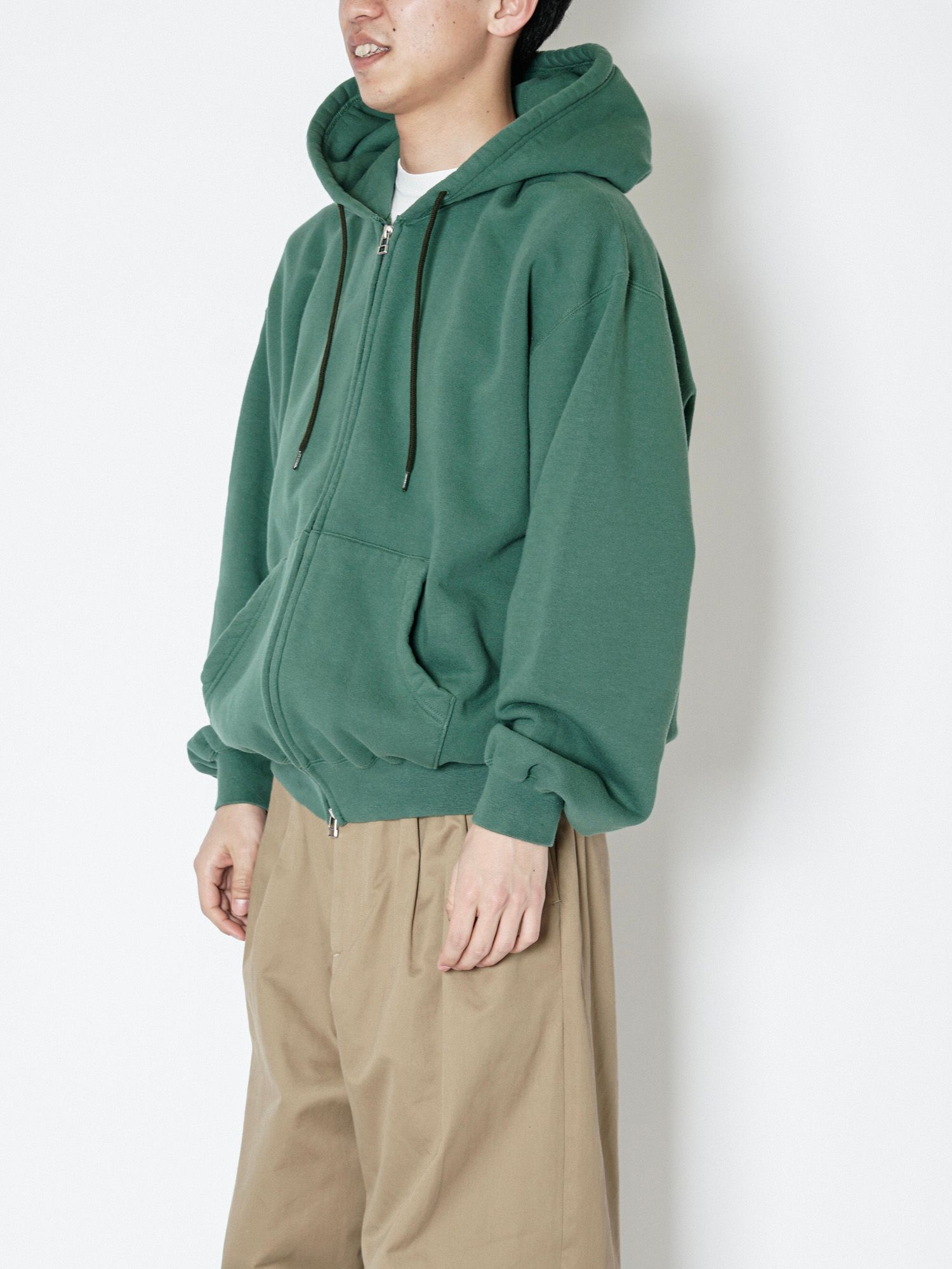 JUMBERCA ZIP UP HOODIE（GREEN）