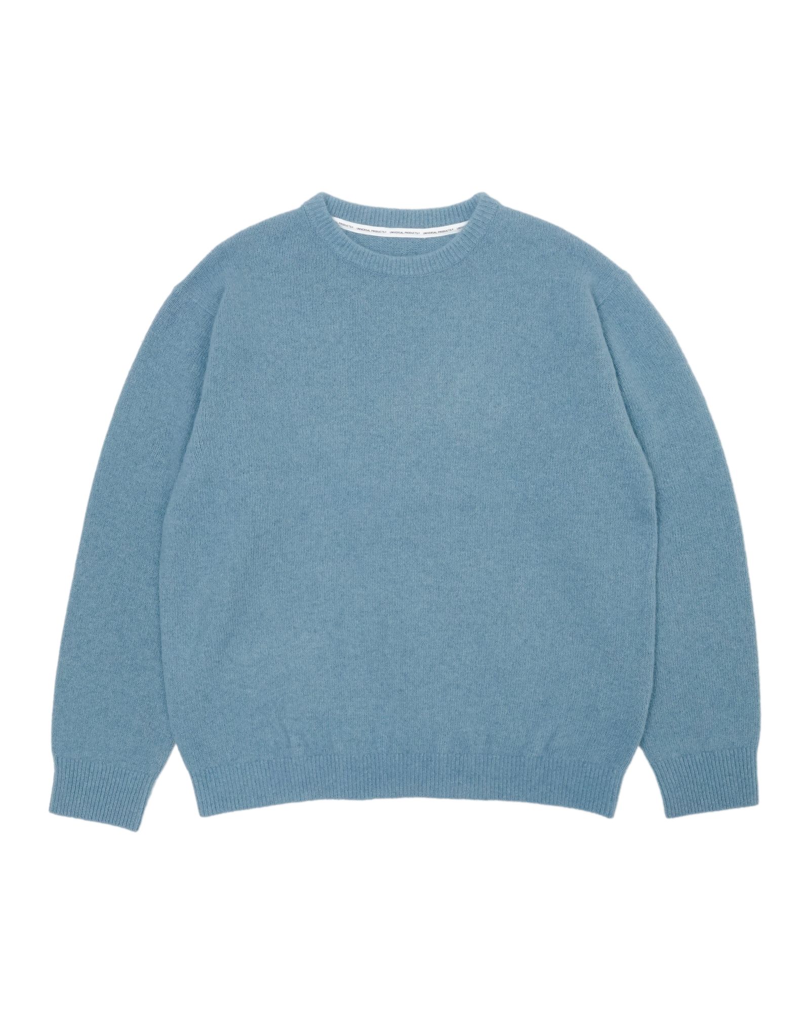 FOX CREW NECK KNIT（BLUE）