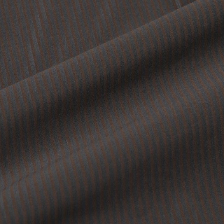 46G Stripe Atmosphere Shirt（CHARCOAL BROWN）