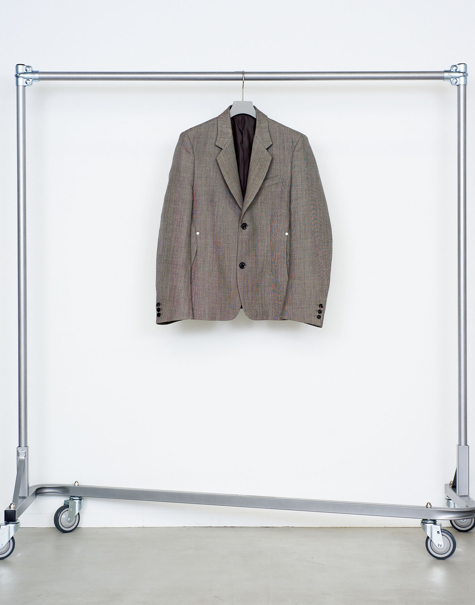 SINGLE BREASTED 2B BLAZER（TAUPE MELANGE）