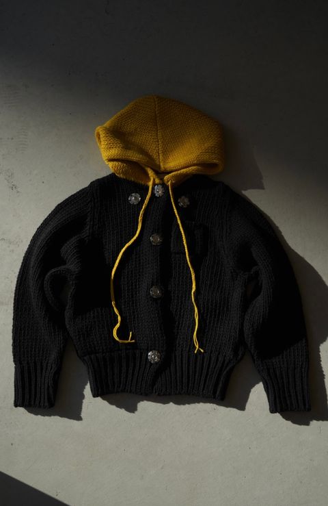 META KNIT PARKA（BLACK）