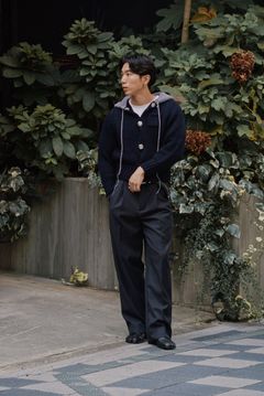 META KNIT PARKA（NAVY）