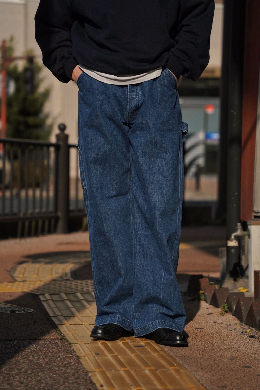 DENIM PAINTER PANTS（BLUE）