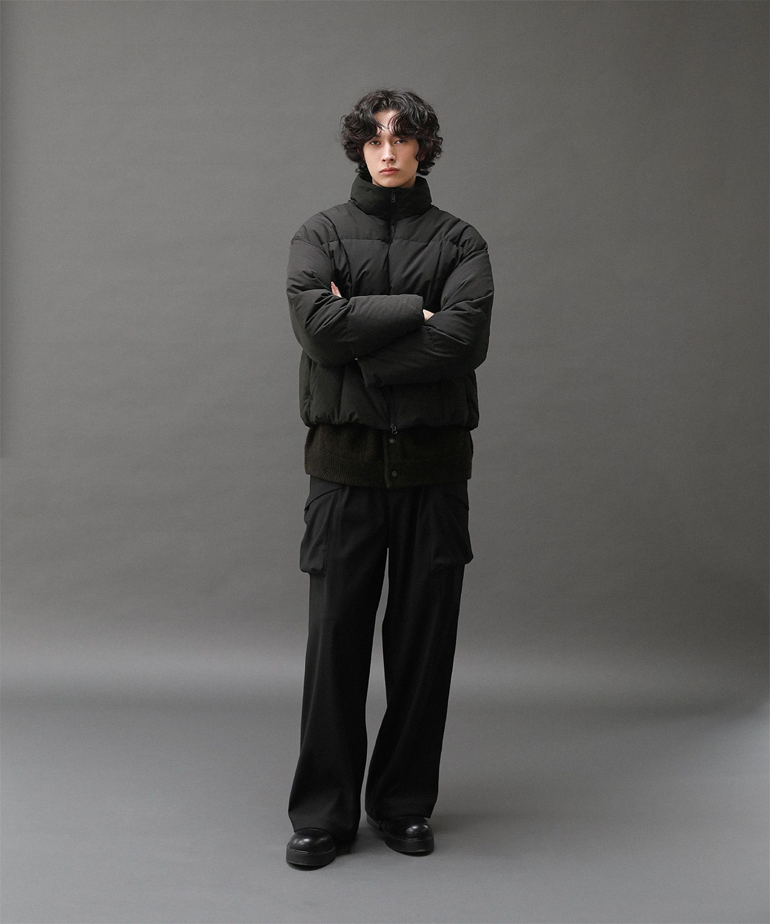 Cloudy Balloon Down Puffer Jacket（Black）