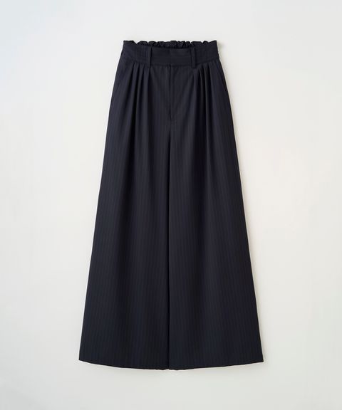 EXTREME WIDE PINSTRIPE PANTS（NAVY）