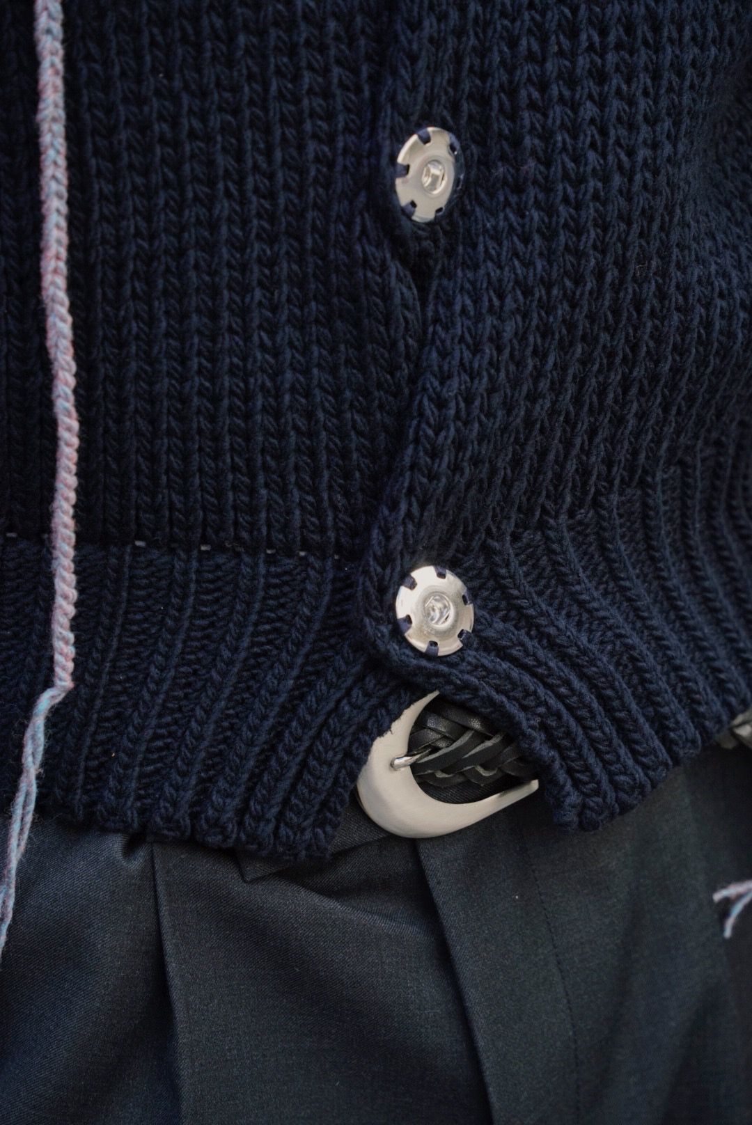 META KNIT PARKA（NAVY）