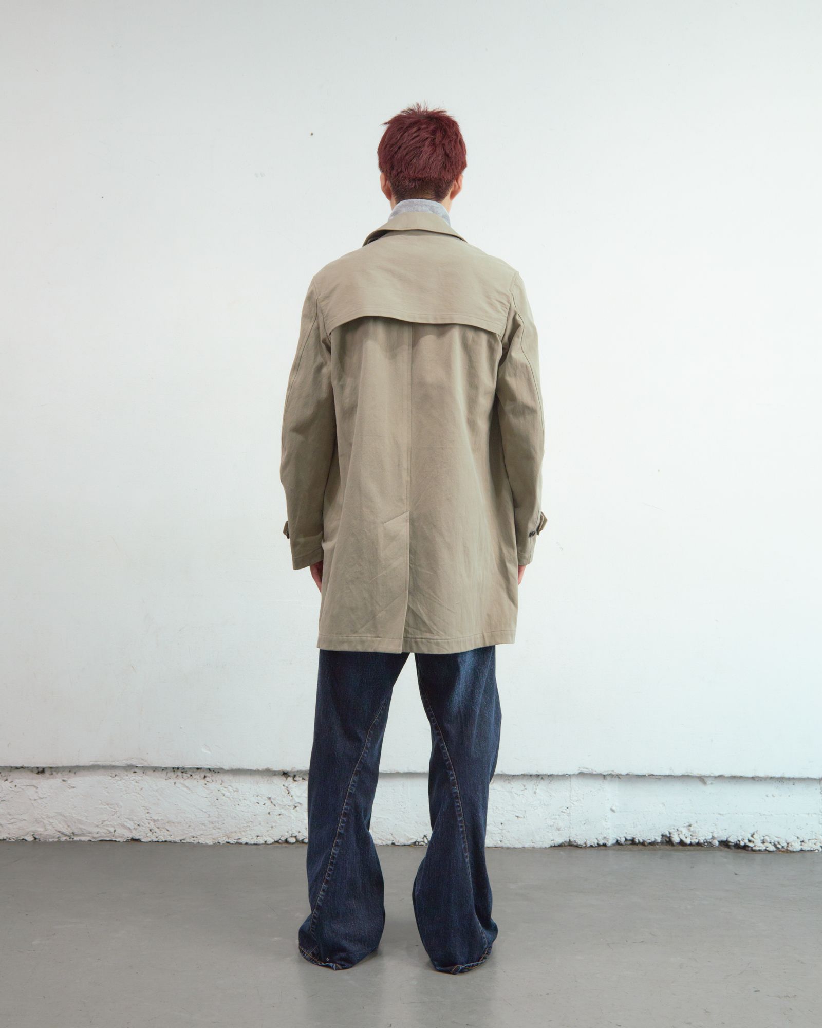 3D TWISTED WIDE LEG JEANS（DARK FADED INDIGO）