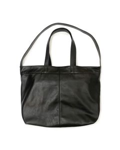 LEATHER BAG / ショルダートートバッグ / BLACK