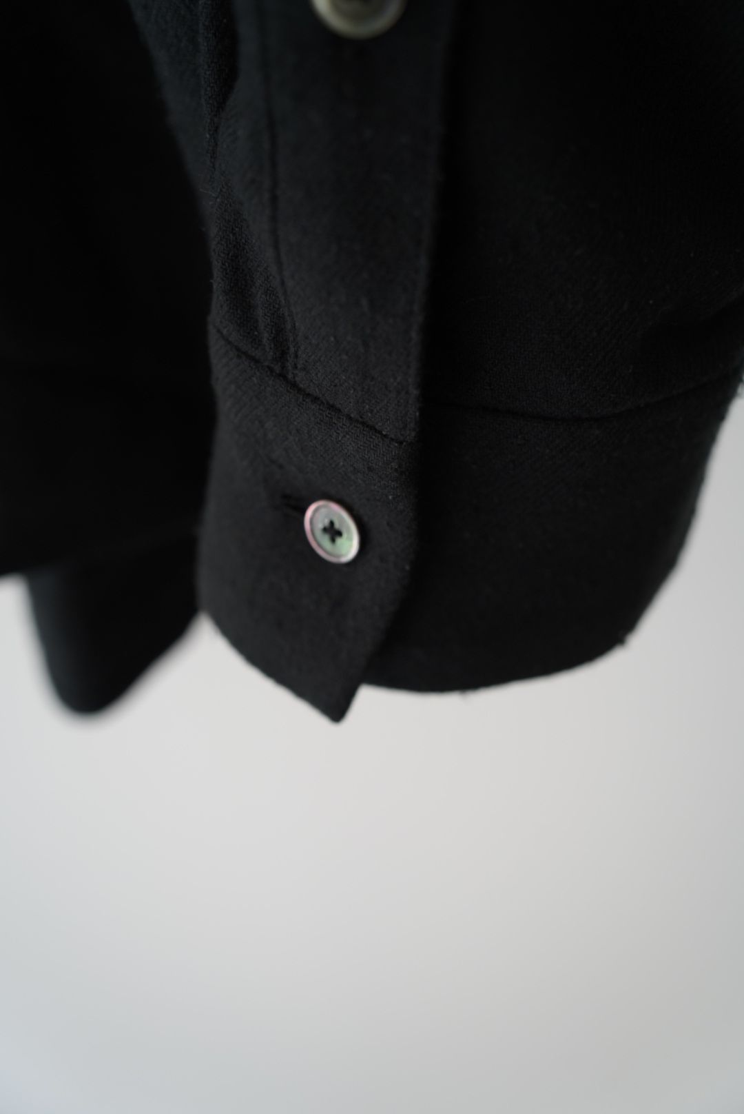SILK COTTON SKIPPER SHIRTS（WHITE）