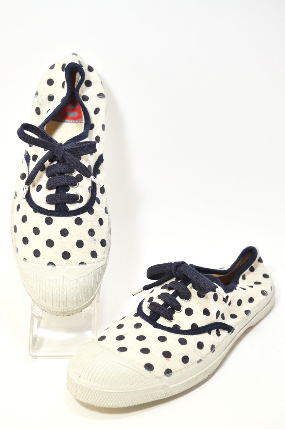 TENNIS LACE ドット柄ローカットスニーカー
