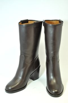 SANTE BORELLA ミドル丈太ヒールロングブーツ