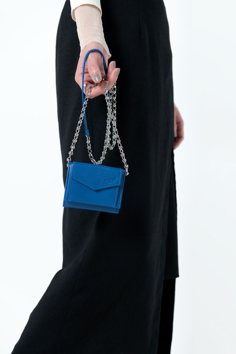 SAGAN VIENNA - 【22SS】TRIPTYCH BAG knot chain [BARREL(BLUE)] / M_WN_B_H |  pocketBook