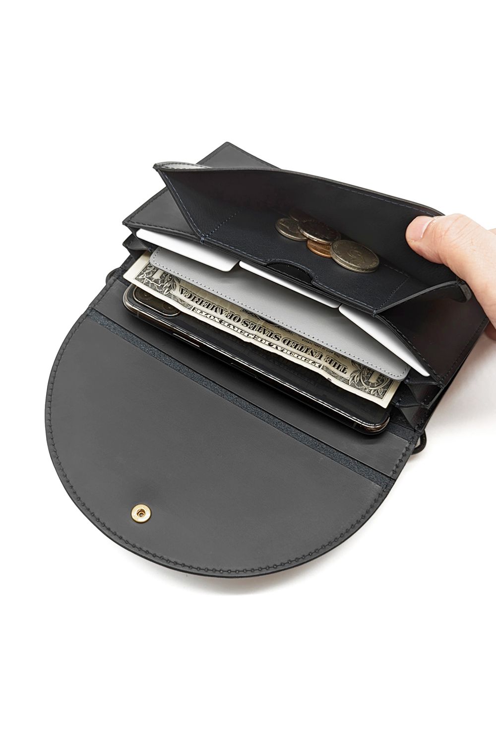 ke shi ki - Long wallet shoulder [Black] / ロングウォレットショルダー [ブラック] [7920] |  BONITA ONLINE STORE