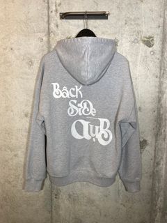 BACK LOGO HOODIE/gray