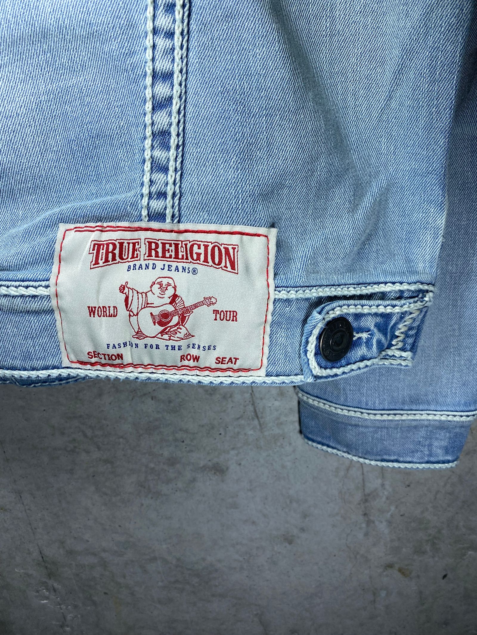 true トップ religion デニム ジャケット