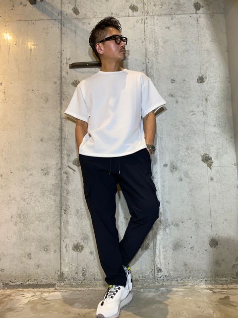 MESH COMBINATION TEE/WHITE