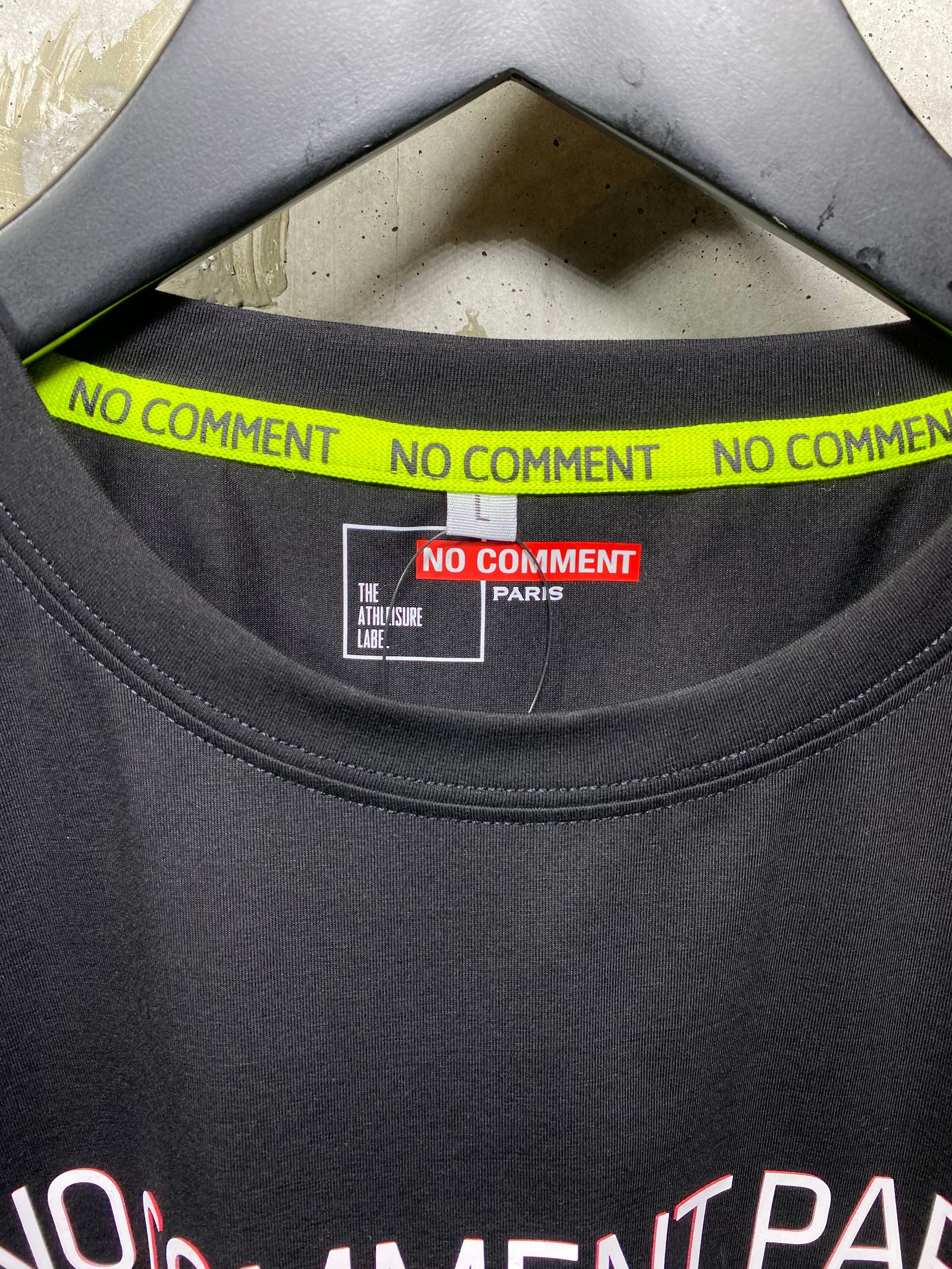 NCP - TM0029 シリコンハードエッジPT半袖クルーネックT/BLACK