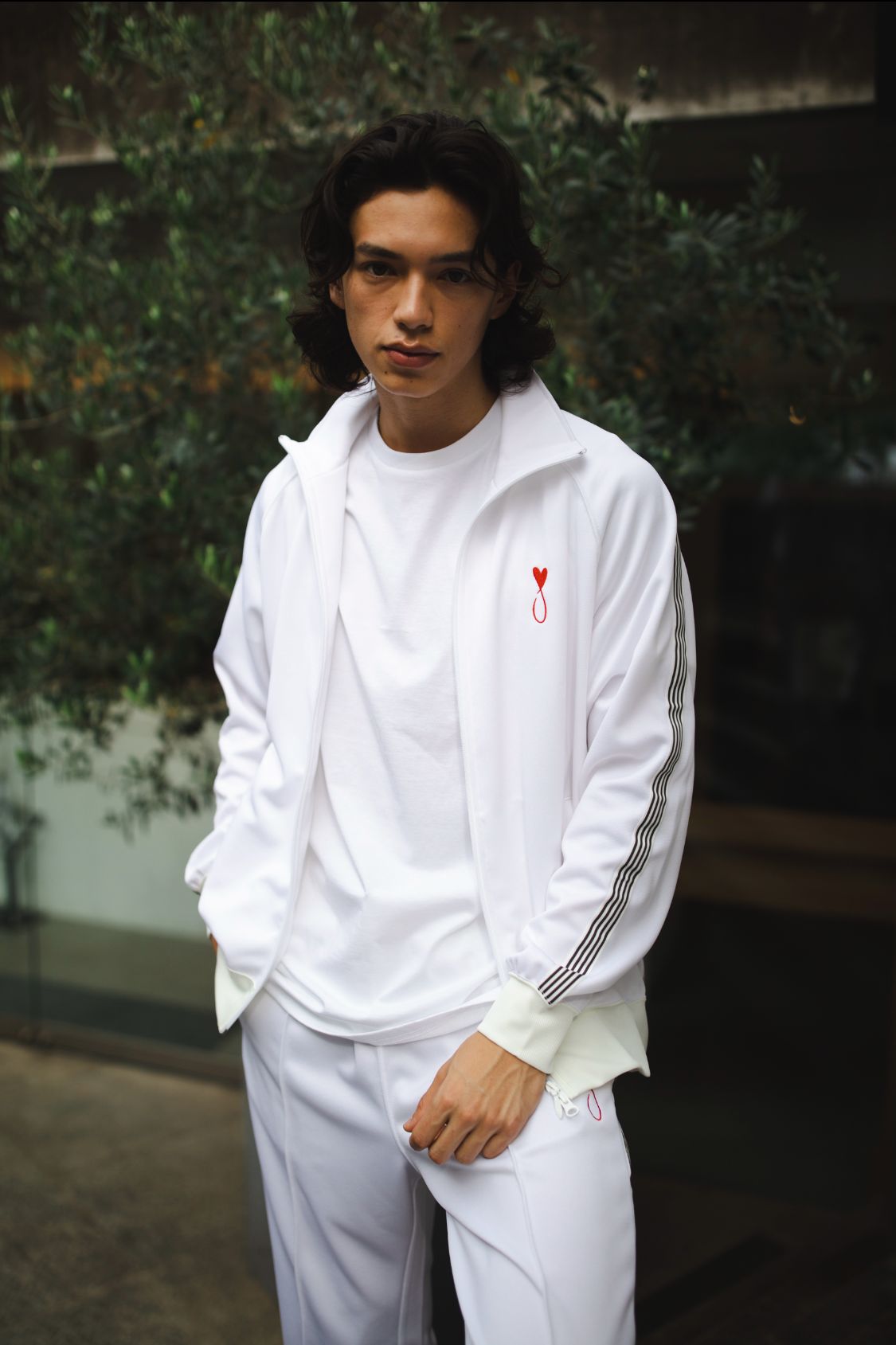 Tiphanie - Side Line Pants / white