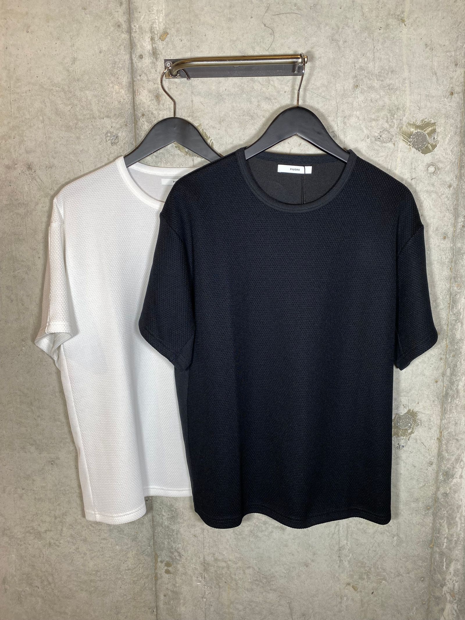 MESH COMBINATION TEE/BLACK