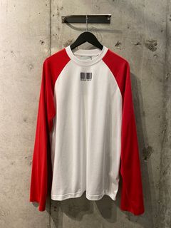 VTMNTS RAGLAN LONGSLEEVE/RED