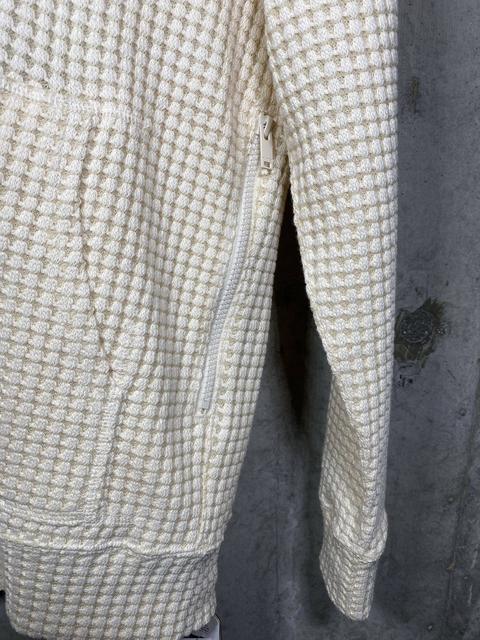 ONI WAFFLE HOODIE/CREAM /MSEA24S5043