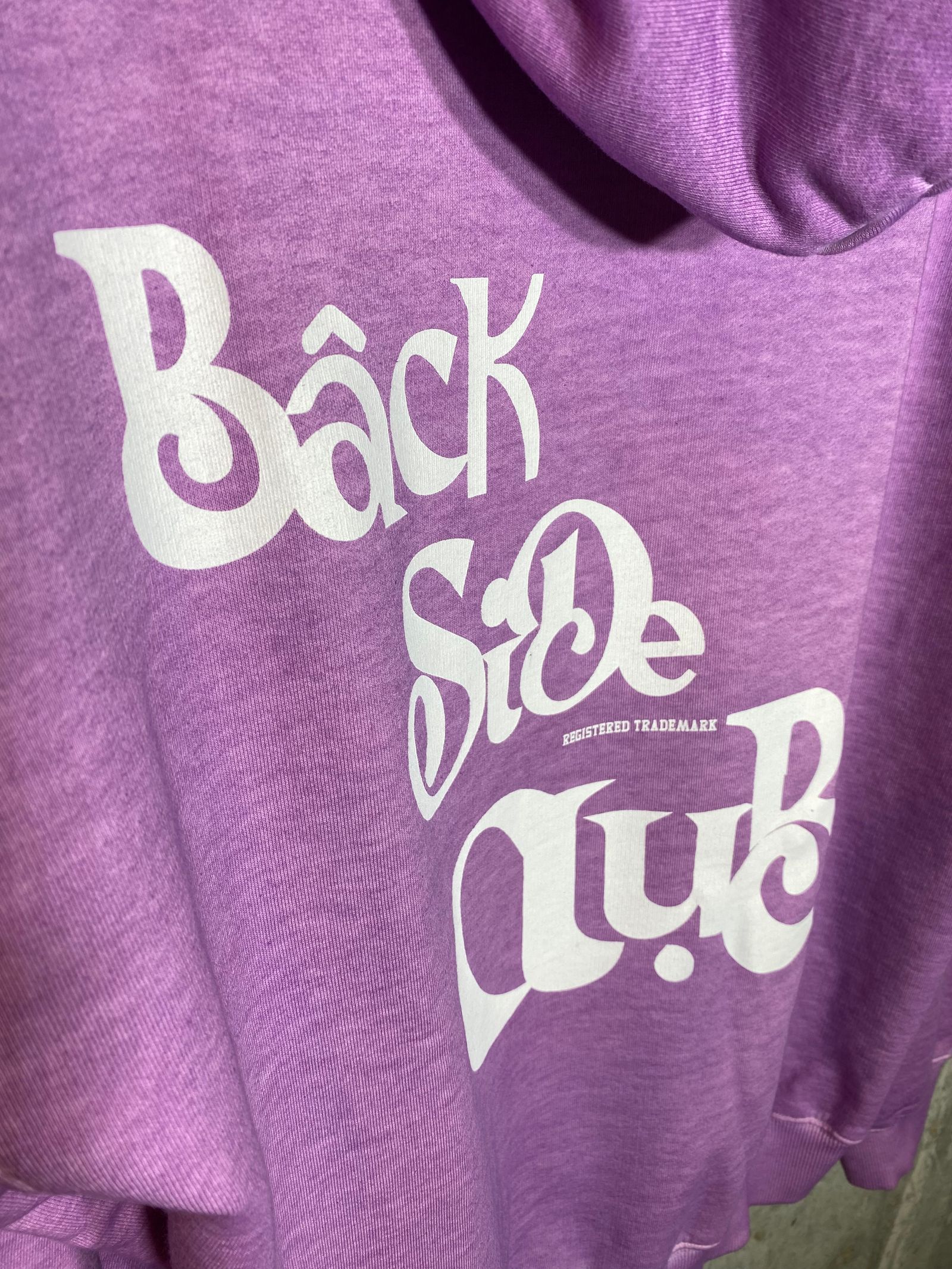 BACK LOGO HOODIE/purple